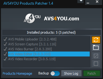Патч для регистрации AVS Video Editor